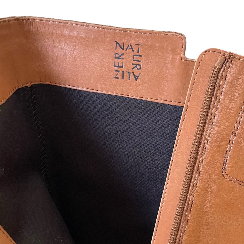 Naturalizer Brown Leather Calf Boots - Picture 10 of 13